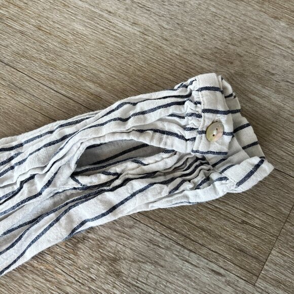 Womens GB White and Blue Stripe Blouse - S - Picture 8 of 9